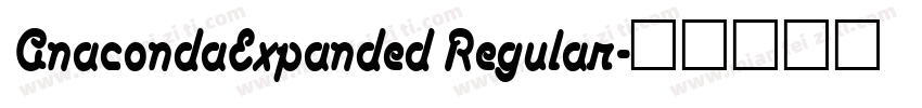 AnacondaExpanded Regular字体转换